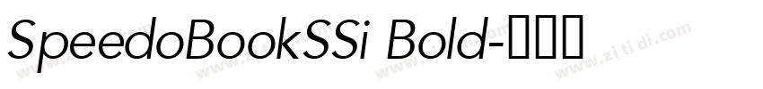SpeedoBookSSi Bold字体转换